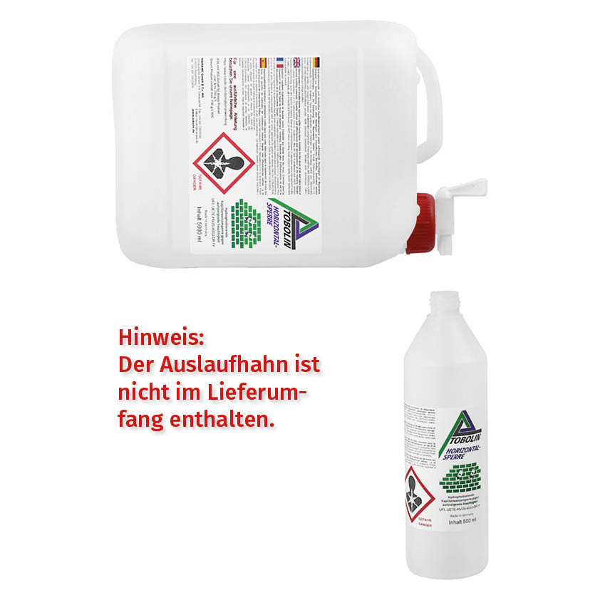 tobolin horizontalsperre mauerwerksabdichtung kanister trockene mauer